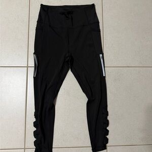 Kay Unger Black Leggings with Accent